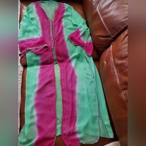 Liza Bruce vintage Silk Cover-up OS one Size